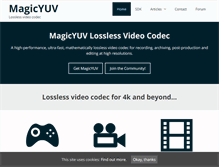 Tablet Screenshot of magicyuv.com